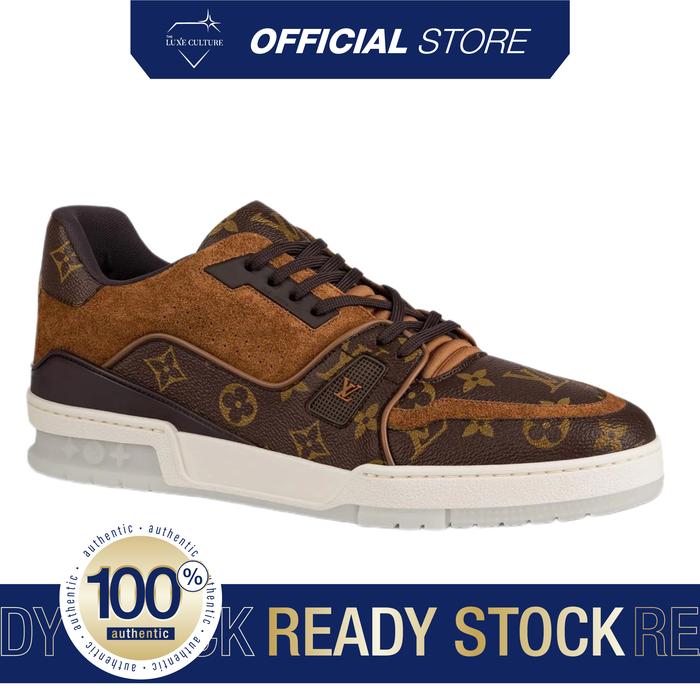 LV Trainer Monogram Brown Sneakers (Size 40.5) / Sepatu Branded Original
