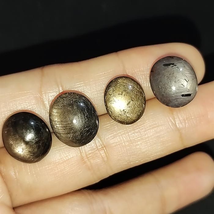 Batu Permata Natural Star Safir Gondola (H) / Black Star Sapphire Gondola Asli