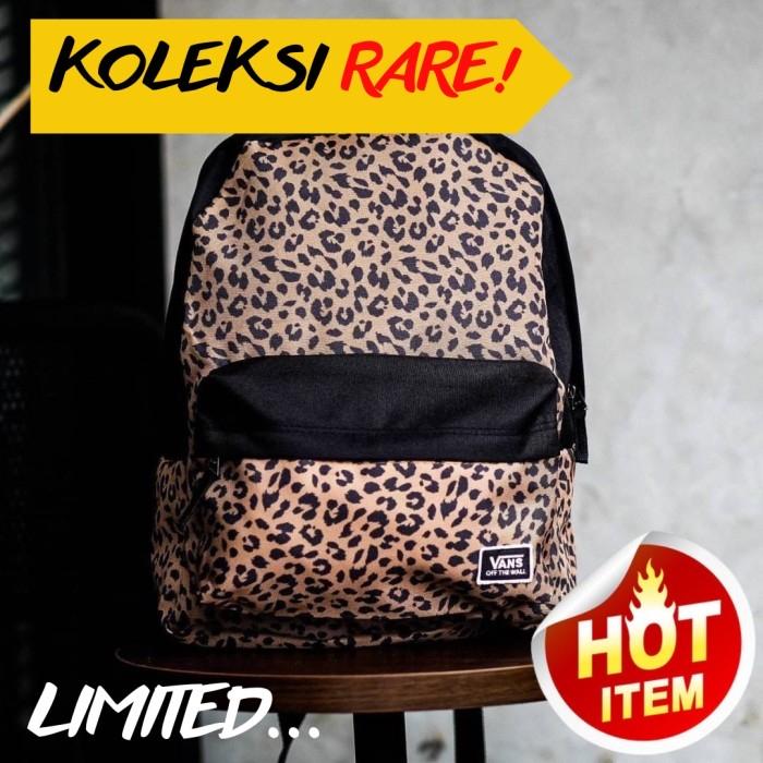 Backpack Vans Leopard Classic  | Tas Sekolah Vans | Tas Ransel Anak | Branded | Limited