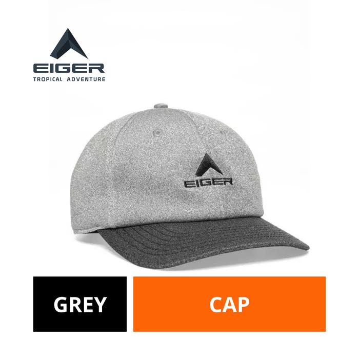 [BISA COD] Topi Bisbol Eiger Original Warna Abu Bahan Polyester X-Classic Baseball 1.0 [ 2X LIPAT UA
