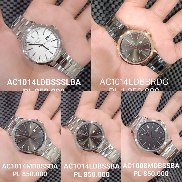 Jam Tangan Couple Rantai Alexandre Christie AC 1014 MD LD ORIGINAL