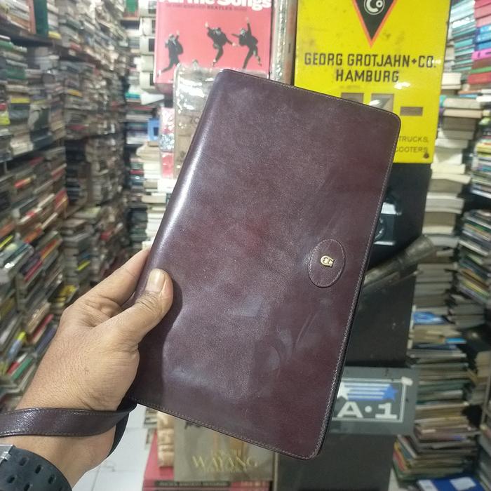 tas kulit Aigner - orginal kulit