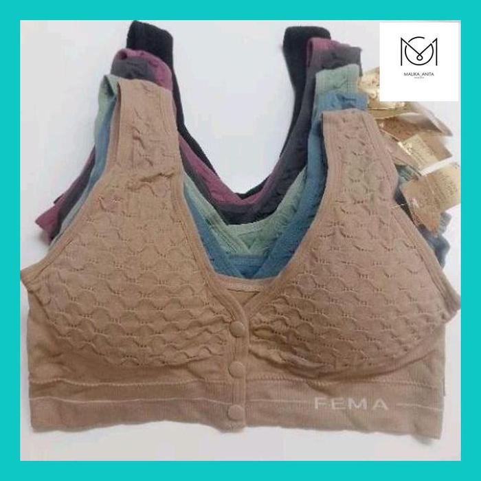 mlk_ bra menyusui rajut halus lembut bukaan tengah kancing hidup super melar elastis bra hamil menyu
