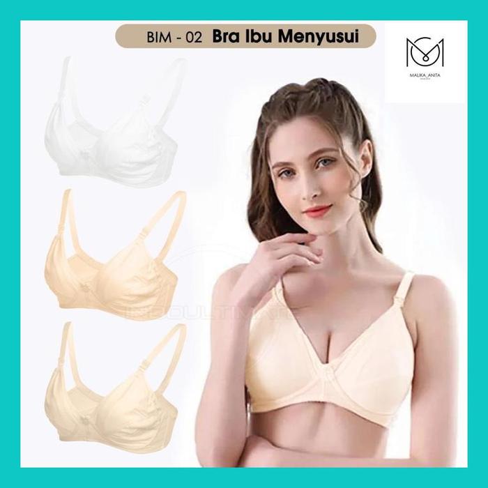 mlk_ lengkap size bra bh ibu menyusui tanpa kawat bim-02 maternity nursing bra ibu hamil busui tanpa