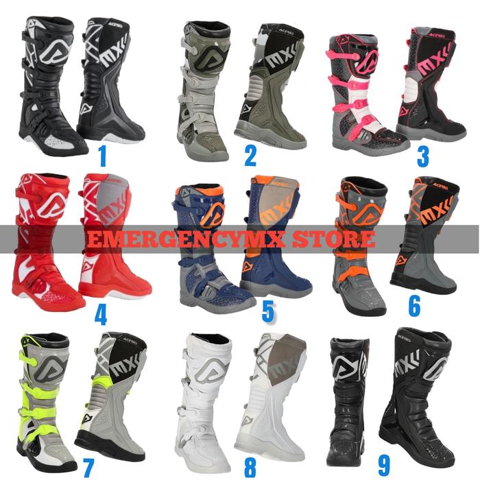 SEPATU TRAIL ACERBIS X TEAM BOOTS ACERBIS MOTOCROSS