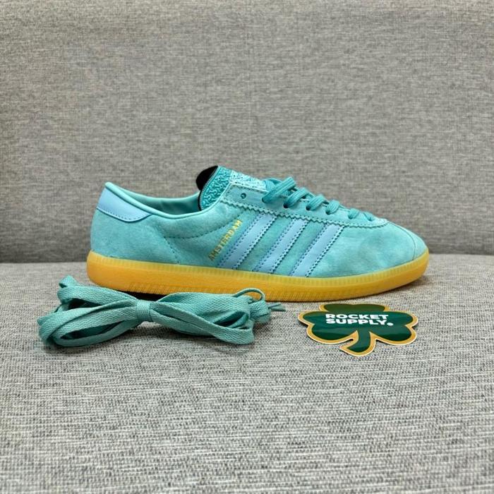 [ FREE KAOS KAKI ] Adidas Amsterdam Mint 100% BNIB