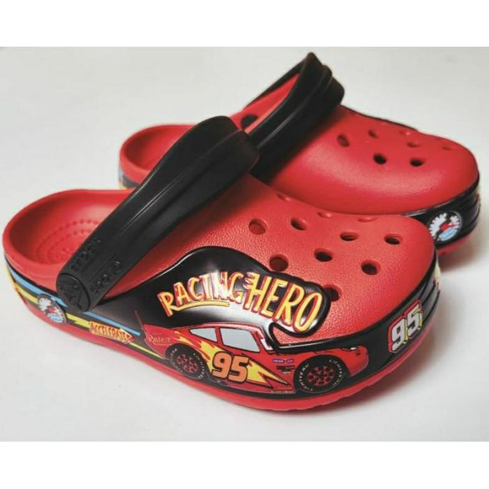 CROCS CARS McQueen RACING HERO RED for KIDS and JUNIOR