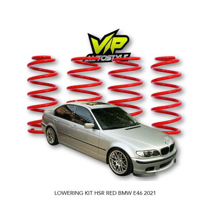 PER MOBIL BMW - LOWERING KIT HSR RED BMW E46 2021 EMPUK BERKUALITAS