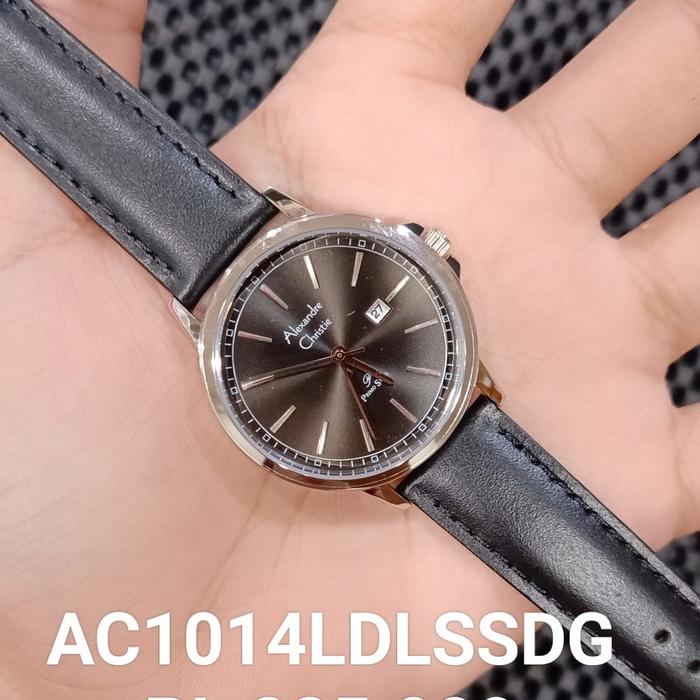 Jam Tangan Couple Leather Alexandre Christie AC 1014 MD LD ORIGINAL