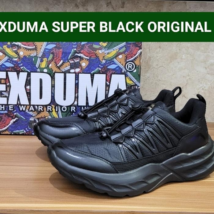 SEPATU EXDUMA SUPER BLACK ORI/SEPATU EXDUMA TALIPUTAR