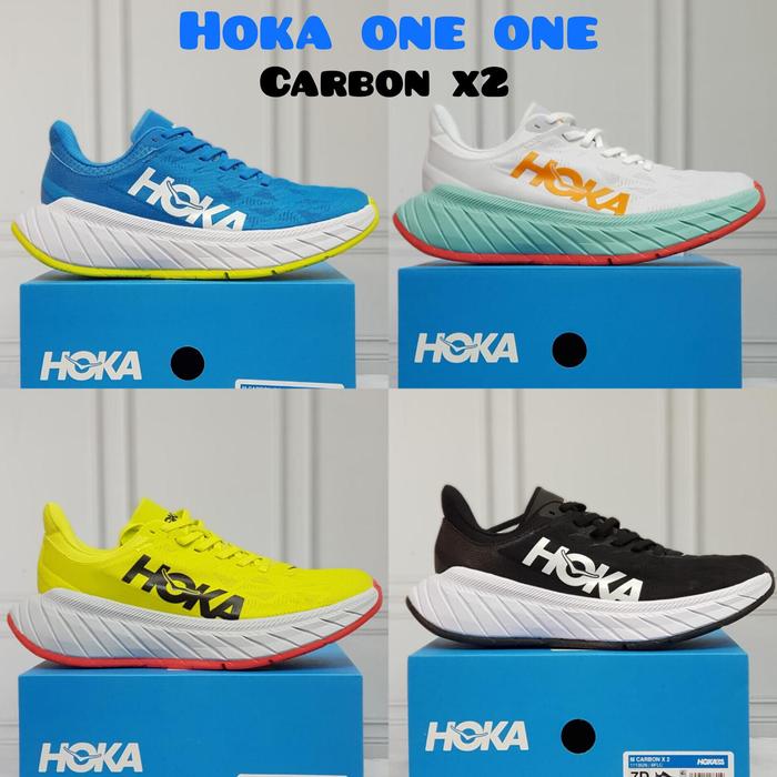 SEPATU HOKA ONE CARBON X2/SEPATU RUNNING PRIA/SEPATU SPORT PRIA/HOKA ONE CARBON X2