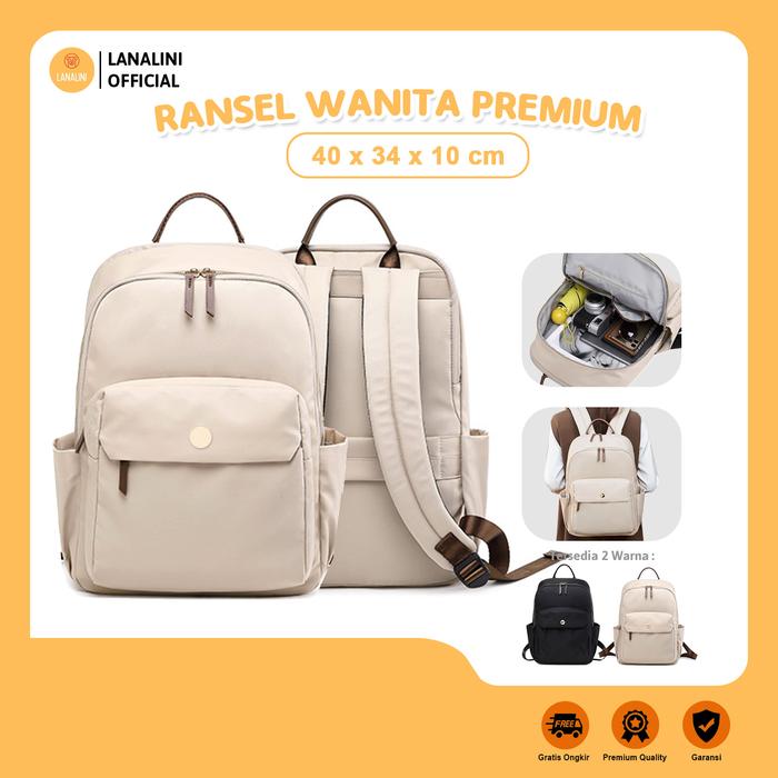 Tas Ransel Laptop Backpack Advan WorkPlus 13 14 15 inch Pink Wanita