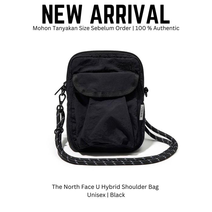 The North Face Hybrid Shoulder Bag Black | Tas Shoulder Bag Pria & Wanita Original 100 %