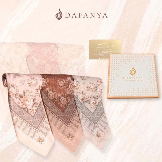 Dafanya Scarf - Jilbab Segi Empat Motif Best Collection + Box