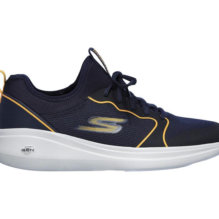 Sepatu Slip On Men Skechers GO RUN FAST VALIANCE 220002/NVYL Pria Original