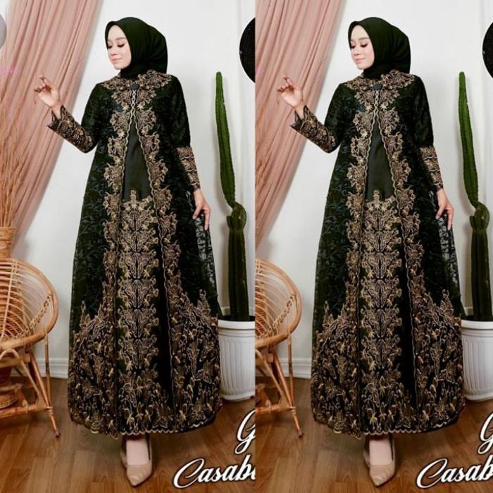 BEST SELLER//GAMIS BORDIR PREMIUM SIZE M-JUMBO(LD 120CM)//GAMIS CASABLANKA//SERAGAMAN KELUARGA//BAJU