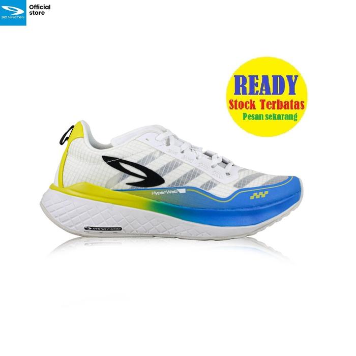 910 Nineten ULTRA EKIDEN Sepatu Lari - Putih/Biru/Neon