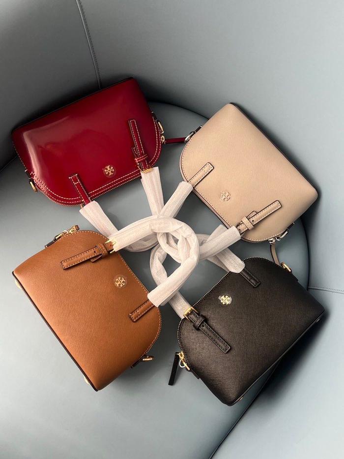 LUNA 812 - Tas Wanita Emerson Dome Satchel Red Tas Kerja Tas Nyaman Tas Kekinian