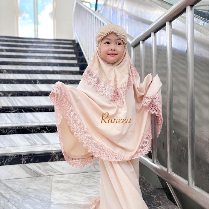 Mukena Aluna mukena anak mukena dewasa mukena couple mocca pink broken white size 1 2 3 4 5 6 7 8 9 
