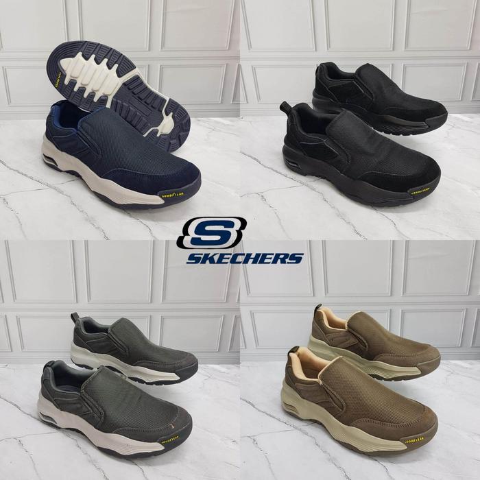 SKECHERS ARCH FIT GOODYEAR - SEPATU SKECHERS ARCH FIT GOODYEAR - SEPATU SKECHERS MEN'S TRAIL RUNNING