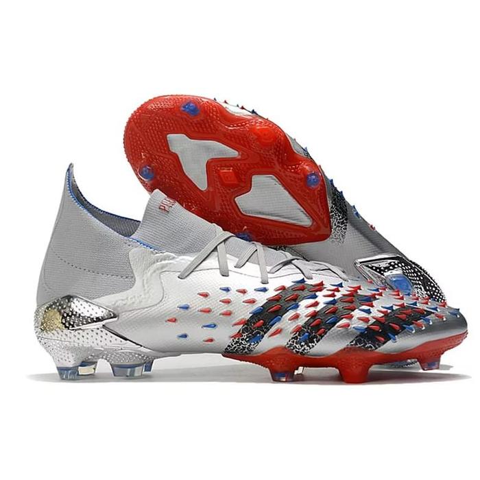 Sepatu Bola Adidas Predator Freak .1 High Silver FG