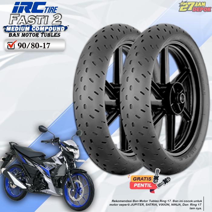 [SEPASANG] Ban Motor Vixion IRC Fasti 2 Ring 17 Tubles Ban Motor Tubeless Satria Vixion Ninja Ring 1