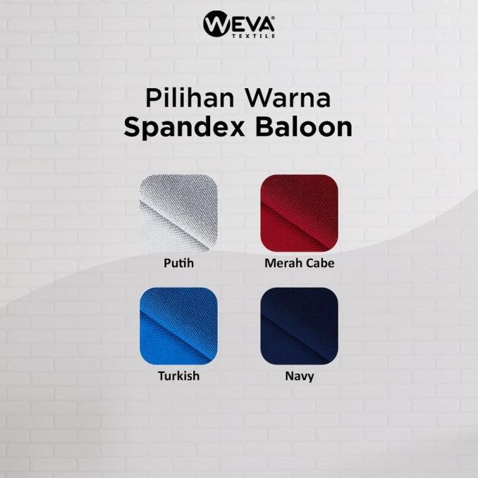 Kain Spandek Balon Bahan Jaket Sweater Melar Kiloan Weva Textile