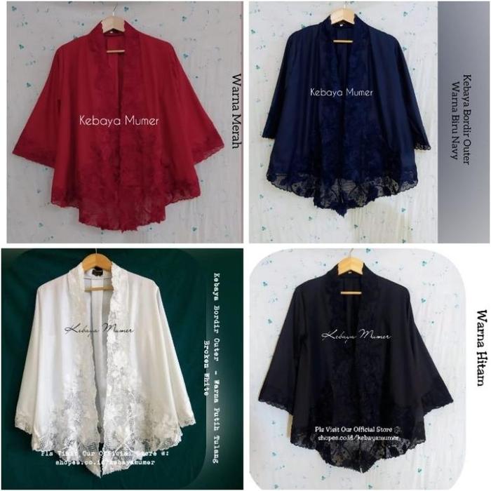 Kebaya Outer TYB. Kebaya Outter. Kebaya Putih. Kebaya Blazer. Kebaya Encim