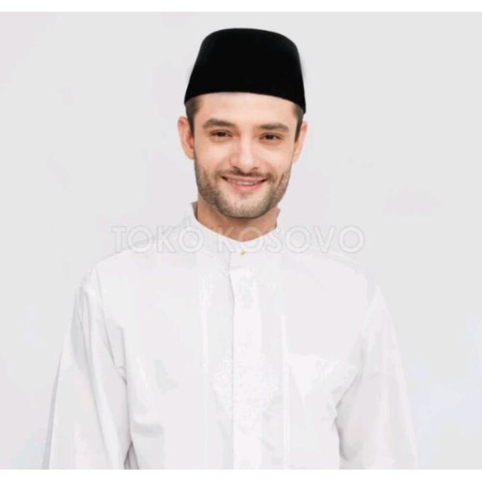 Songkok ABBAS/kopiah ABBAS/Peci hitam untuk sholat