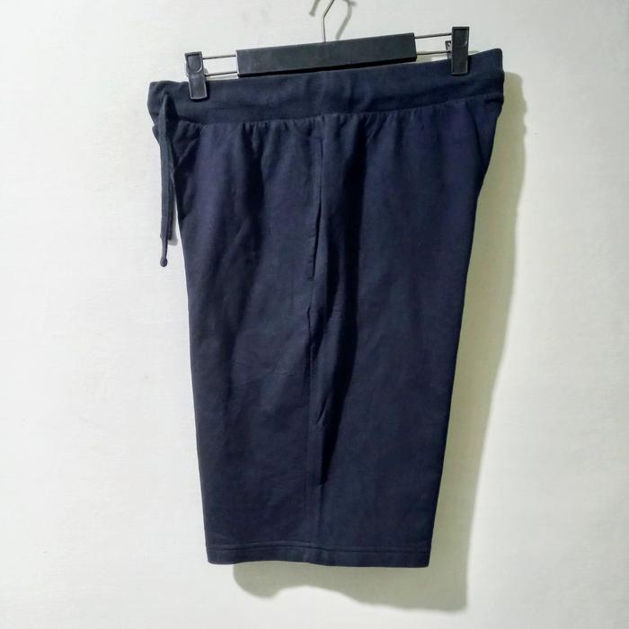 celana pendek casual relaxed giordano (full black) original second