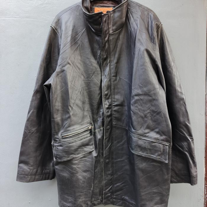 Jaket kulit parka sz M Wilkes Bashford