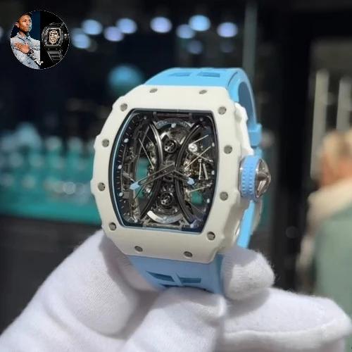 JAM TANGAN PRIA/MEWAH RM 53-01 TOURBILON PABLO Mach D4nough swiss Manual Winding