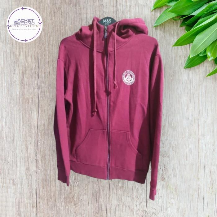 Jacket Zip Hoddie Casual Second Branded Sejong University Korea M a4