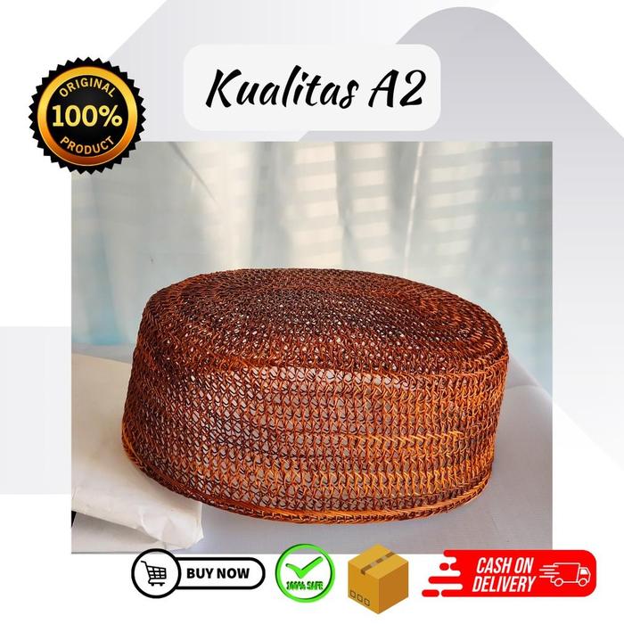 KOPIAH RESAM | KUALITAS A2 | ASLI BANGKA BELITUNG PECI RESAM PECI RAJUT TENUN KHAS DAERAH LOKAL FASH