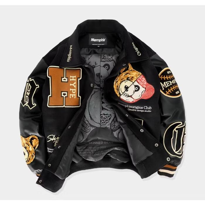 Memphisorigins - Jacket Varsity Bear V1 Unisex (Limited Edition)