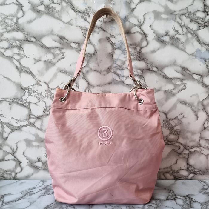 TAS TOTE BOGNER WANITA SECOND BRANDED IMPORT PINK / TAS SHOULDER BOGNER WANITA