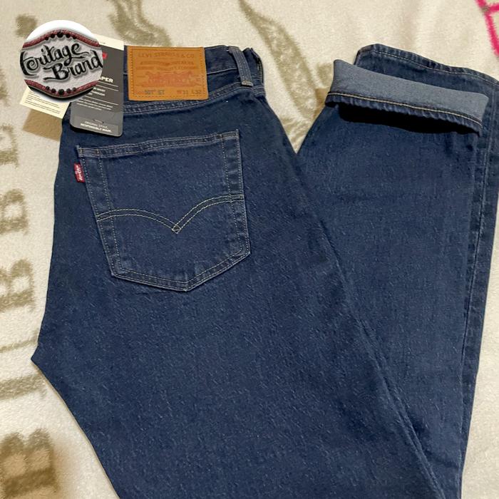 Celana Levis 501 ST Slim Taper Engine blue