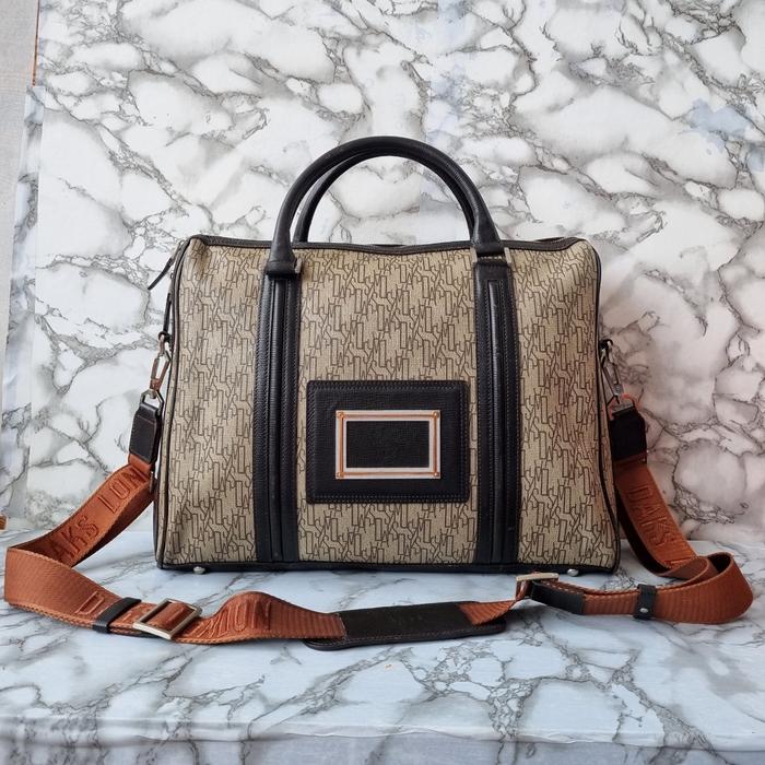 TAS SELEMPANG DAKS KANTOR PRIA WANITA KULIT ASLI SECOND BRANDED IMPORT / TAS SELEMPANG LEPTOP KERJA