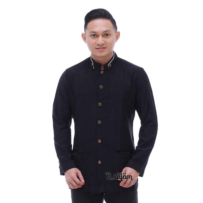 Jasko Polos Hitam Bahan Hightwis Tebal dan Halus