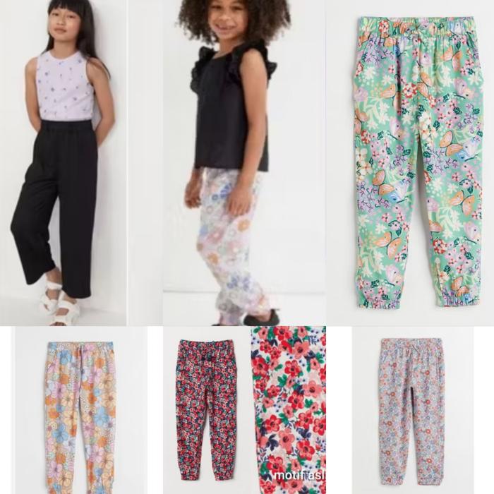 PHI115 Celana Jogger Rayon Viscose Anak Perempuan HM | H*M Pants Kids