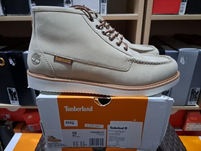 Timberland Newmarket II Moc Toe Chukka Light Beige Nubuck Leather size US10/EUR44 BNIB new