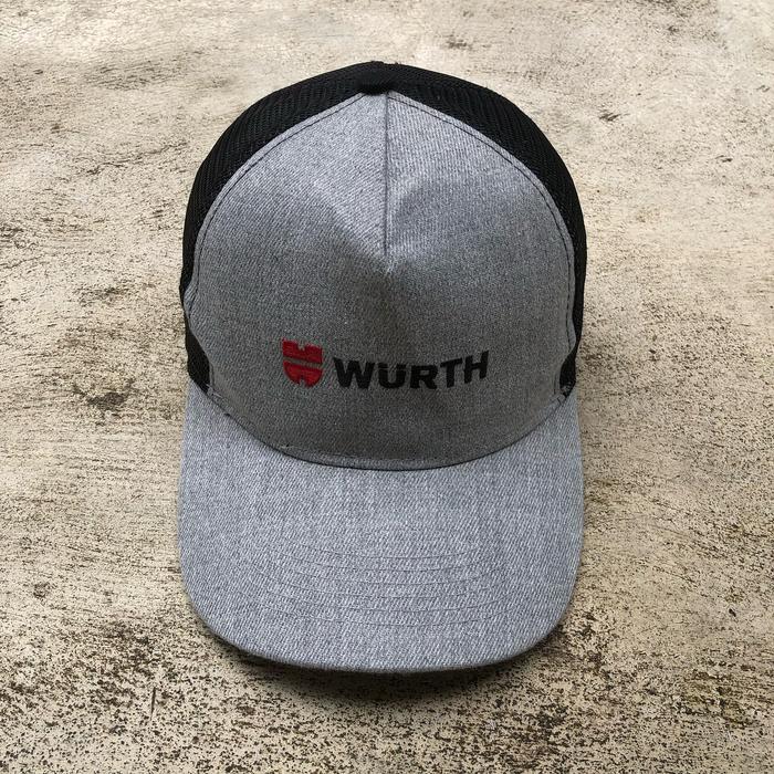 Topi Jaring WURTH bekas thrift nba new era vtg  nike adidas hitam putih ripped vintage branded