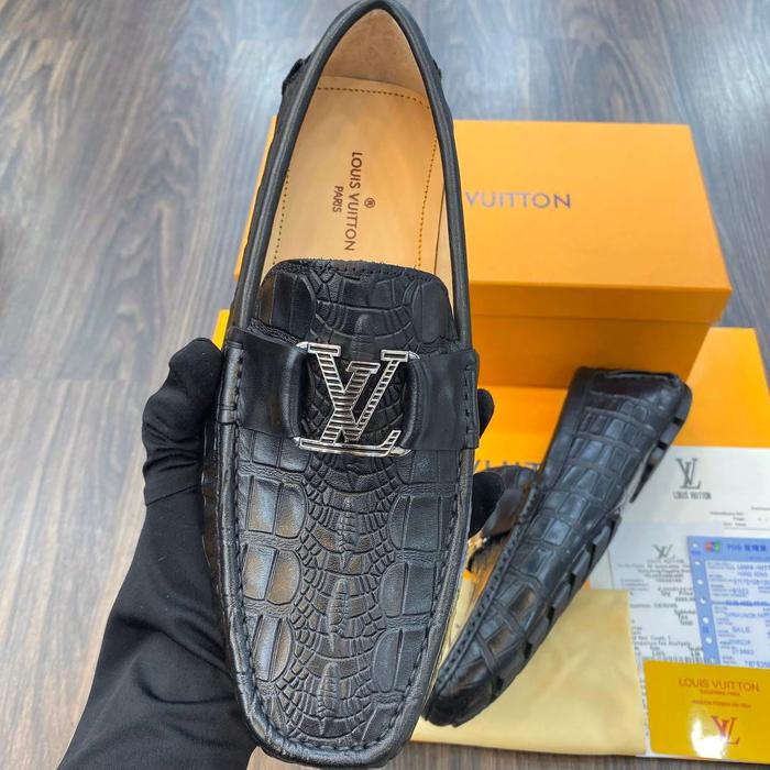 Sepatu Loafer Pria style design business casual shoes men slip-on Import Ls1202