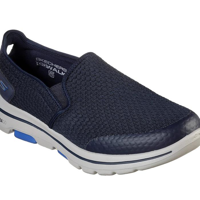 Sepatu Slip On Men Skechers GO WALK 5 APPRIZE 55510/NVY Pria Original