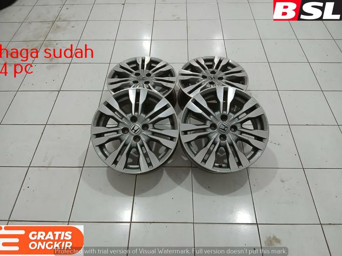 JUAL VELG COPOTAN STD CITY R16 X6 4X100 ET53 G/P PAS BUAT MOBIL Brio, City, City Z, City New, City A