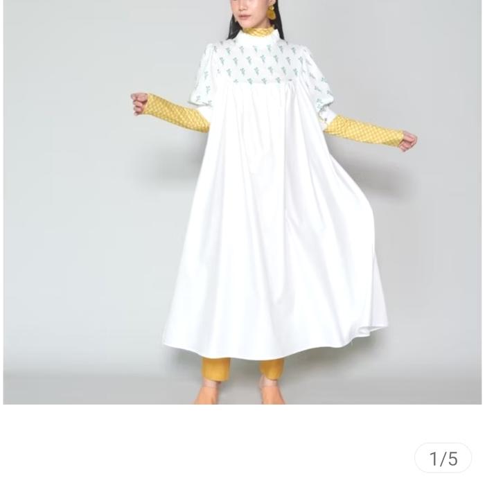 sideline brigitte dress tunic putih