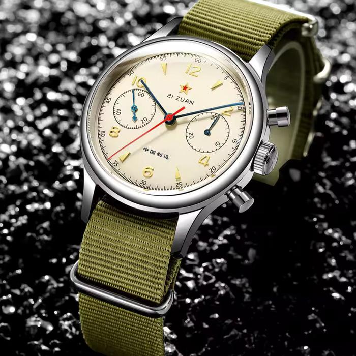 SEAKOSS 40mm 1963 Pilot Chronograph Seagull ST1901