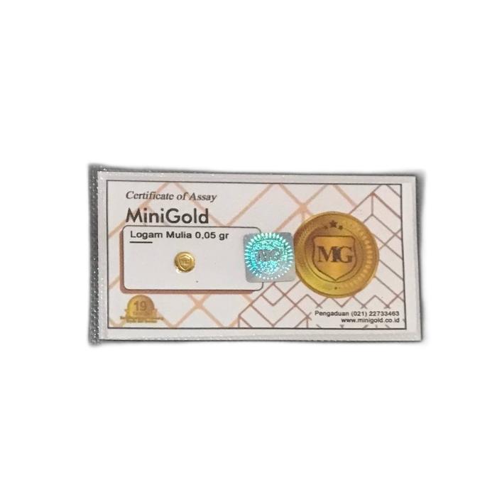 Logam mulia Mini Gold 0.05 gram