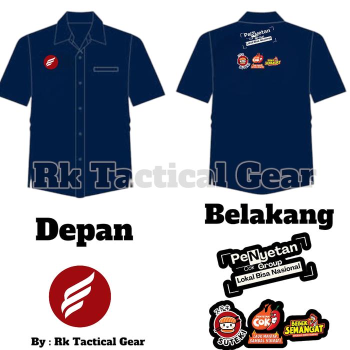 KEMEJA COSTUM LOGO / Seragam Design suka2 / Baju Kerja  / Seragam Kerja / Komunitas / Organisasi / K