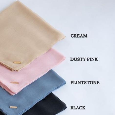Hijab Deenay Segi Empat Polos Paris Ultimate New